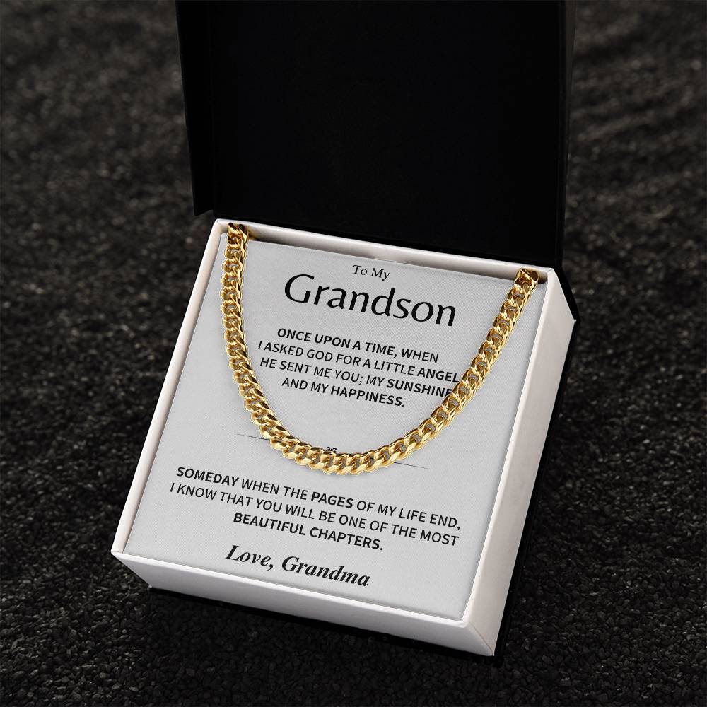 Grandson Gift- Cuban link chain