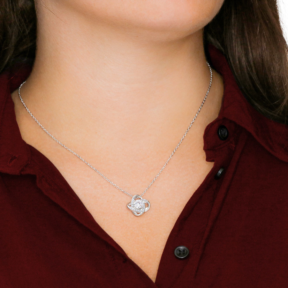 Granddaughter Gift From Grandpa, Knot Necklace