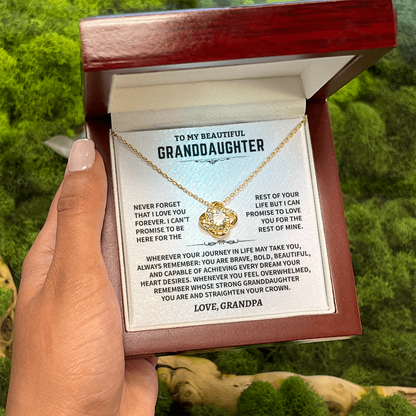 Gift For Granddaughter From Grandpa, "Never Forget That I Love You"
