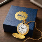 To My Son - From Dad, Vintage-Style Gold Pocket Watch Gift Set