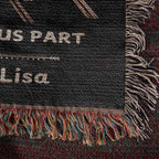 Personalized Skeleton Couples Heirloom Woven Blanket