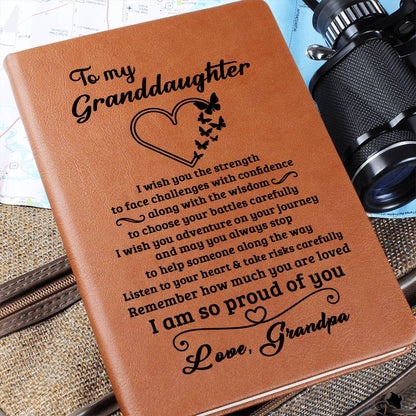 Granddaughter Gift From Grandpa "Proud Of You", Graphic Journal