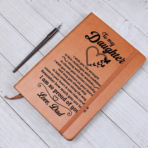 Daughter Gift-Leather Journal-From Dad