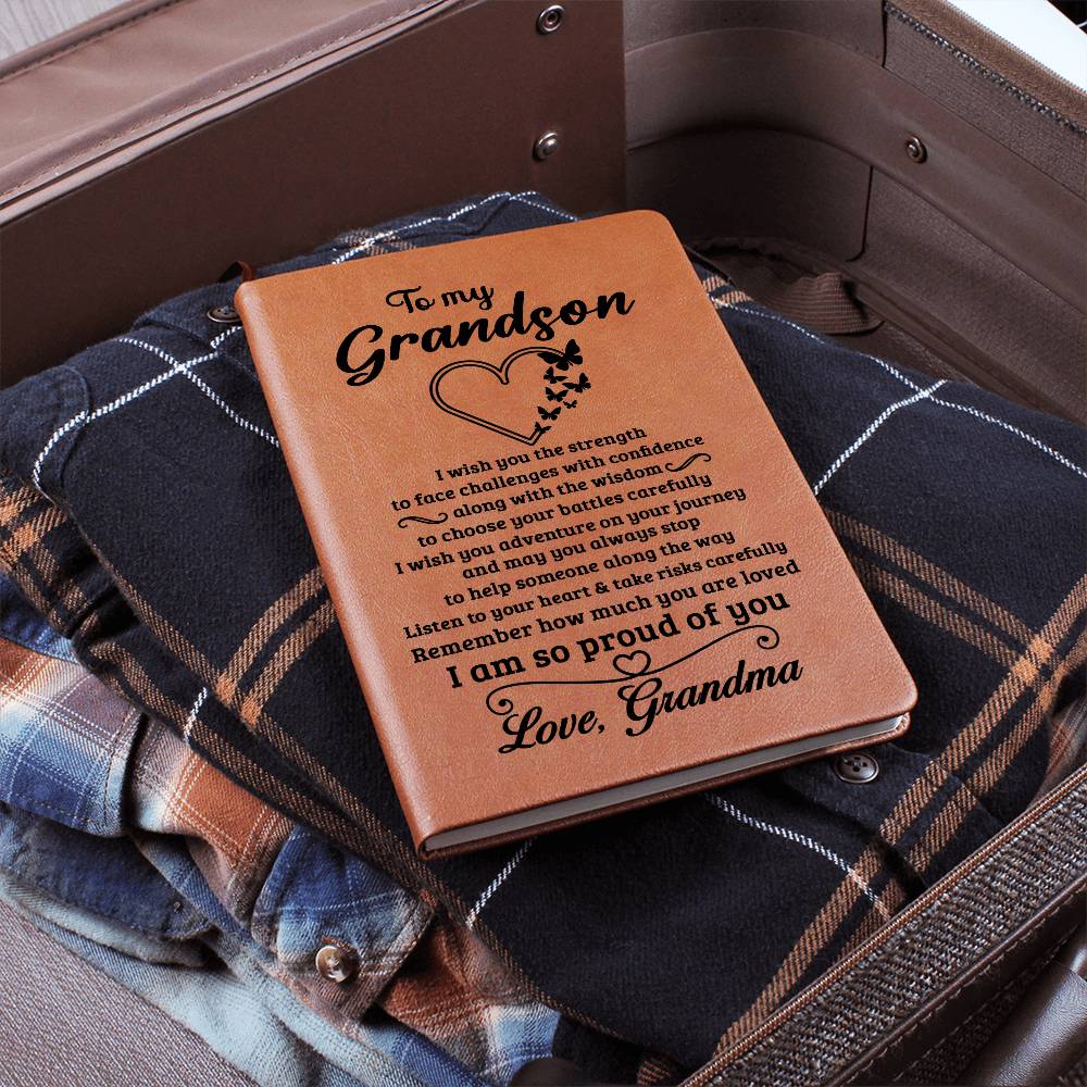 Grandson Gift From Grandma, "Always Remember", Graphic Journal