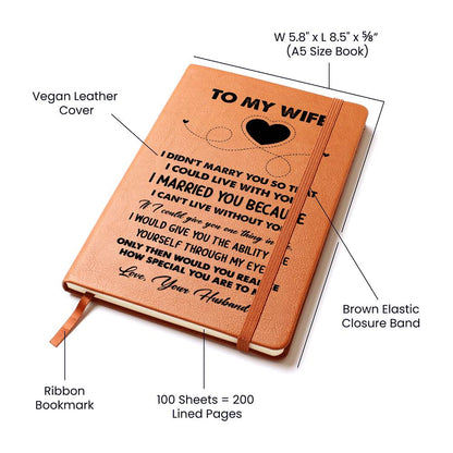 Wife Gift From Husband, "Special One", Graphic Journal