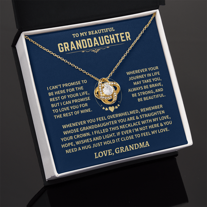 Granddaughter Gift From Grandma, Knot Necklace