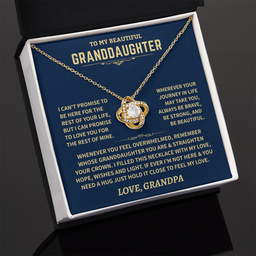 Granddaughter Gift From Grandpa, ""Love, Hope, Wishes & Light"