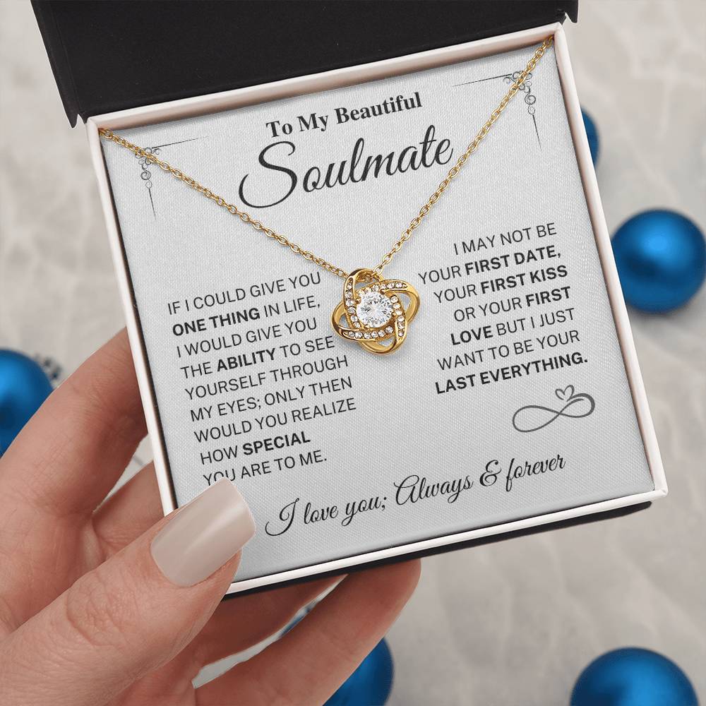 Soulmate Gift-Last Everything-Love Knot Necklace