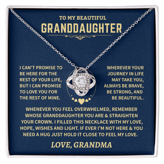 Granddaughter Gift From Grandma, "Love, Hope, Wishes & Light"
