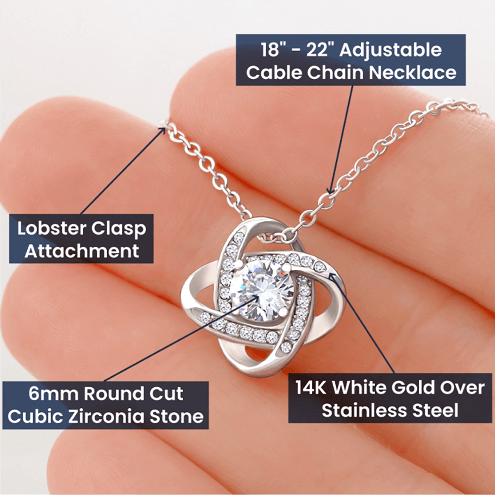 Wife Gift-Love Knot Necklace-From Husband