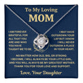 Mom Gift From Daughter, "Forever Grateful", Knot Necklace