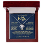 Wife Gift-Love Knot Necklace-From Husband