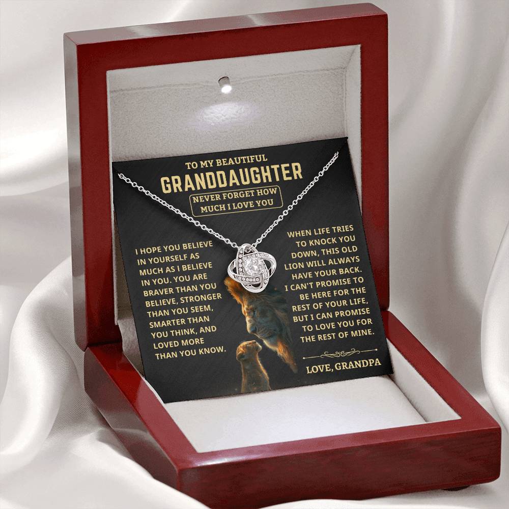 Beautiful Granddaughter Gift "This old lion will always have your back"