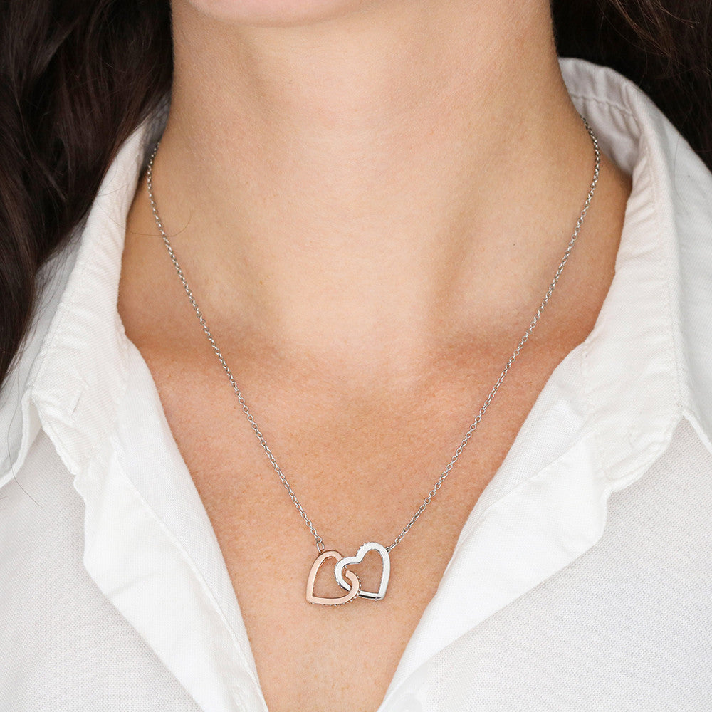 Sister Gift-Interlocking Hearts Necklace