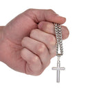 Son Gift- Believe In Yourself- Cuban Chain Cross Necklace- From Dad