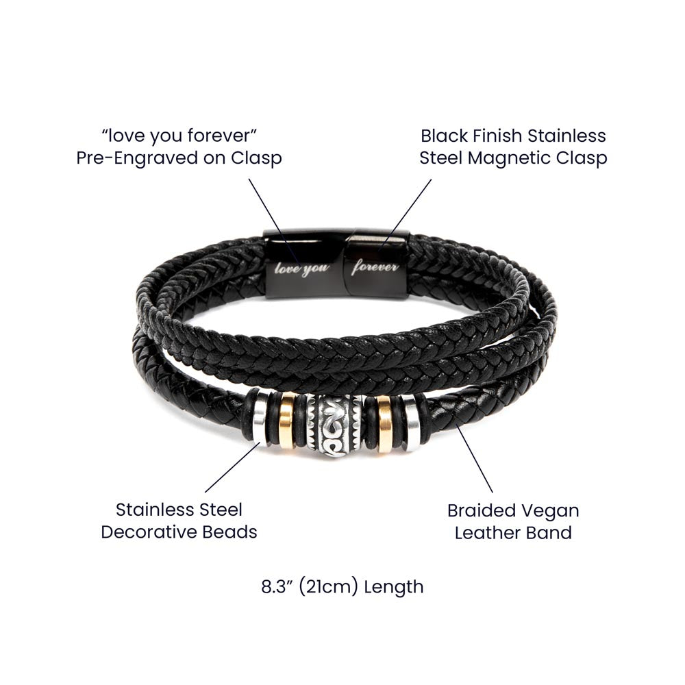 Son Bracelet Gift- I Believe In You- From Mom