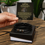 Son Bracelet Gift- I Believe In You- From Mom