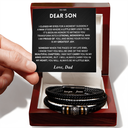 To My Son, From Dad Bracelet