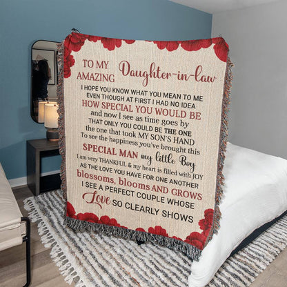 Daughter-in-Law Gift-Woven Blanket
