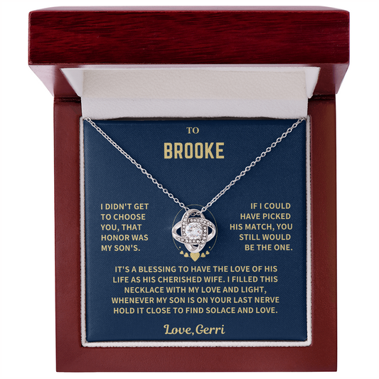Daughter In law,To Brooke from Love, Gerri