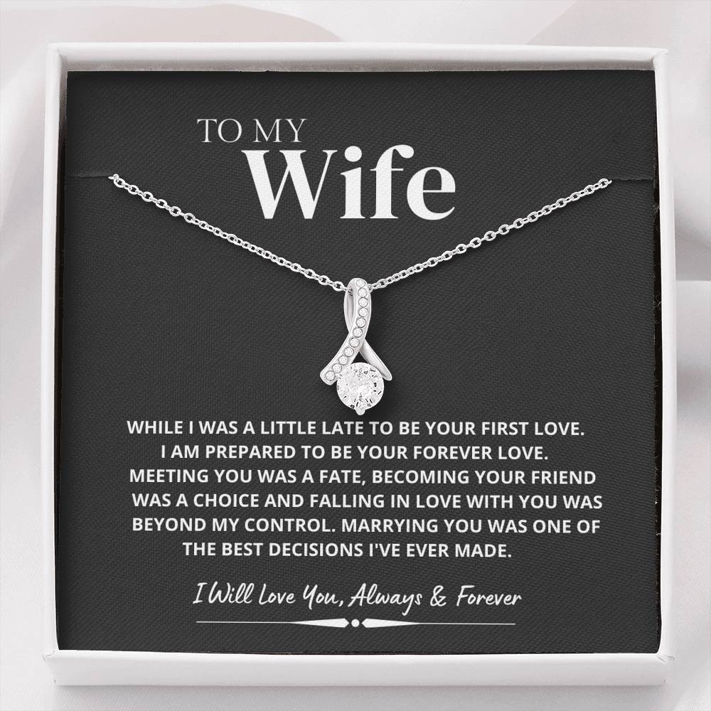 Marrying You was one of the Best Decision; Alluring Beauty Necklace Gift for Wife