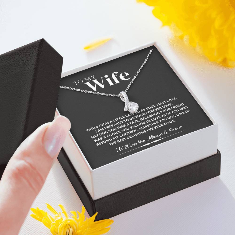 Marrying You was one of the Best Decision; Alluring Beauty Necklace Gift for Wife