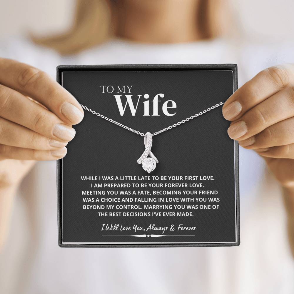 Marrying You was one of the Best Decision; Alluring Beauty Necklace Gift for Wife