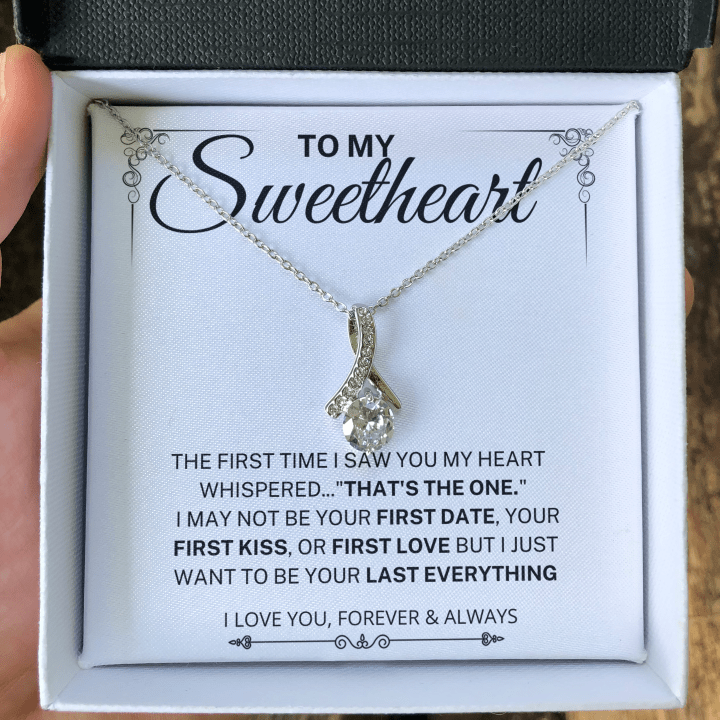 My Heart Whispered "That's the One"; Alluring Beauty Necklace Gift for Sweetheart; Wife, Future Wife, Soulmate